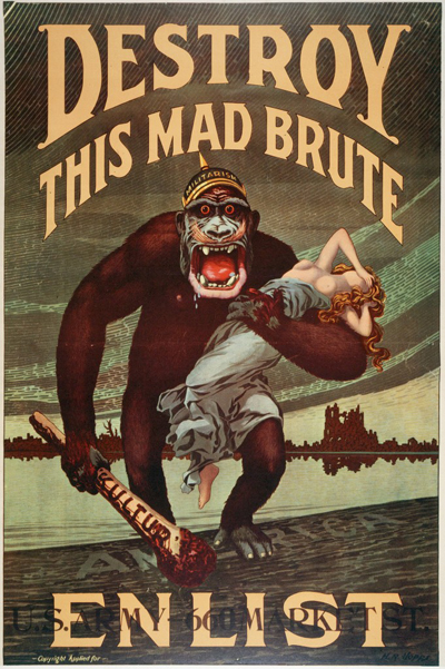 U.S.A.: cartel de alistamiento, por H. R. Hopps, 1917-1918