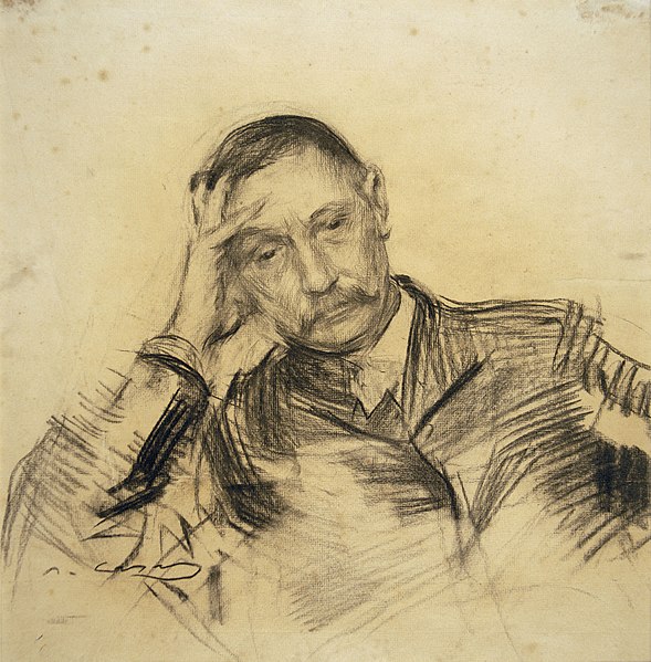 Galdós por Ramón Casas, circa 1903.