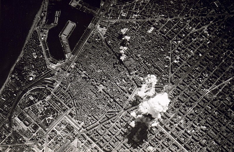 Bombardeos sobre Barcelona, 1938.
