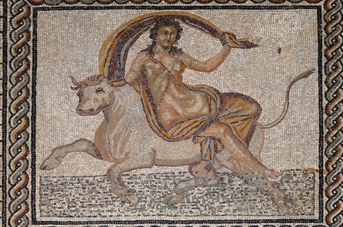  Mosaico romano que muestra el secuestro de Europa