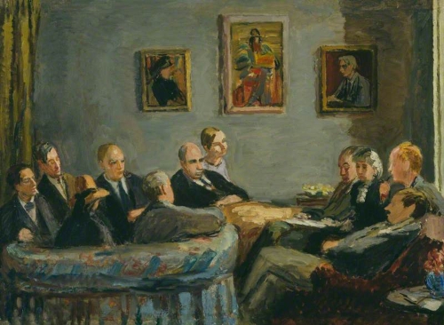 El Grupo de Bloomsbury, por Vanessa Bell, 1943 