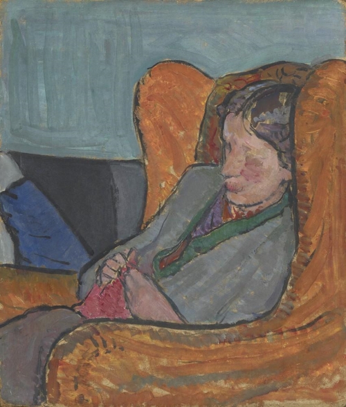 Retrato de Virginia Woolf realizado por su hermana Vanessa Bell en torno a 1912