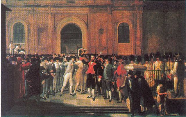 Destitución del capitán general de Venezuela, Vicente Emparan. Juan Lovera, 1835.