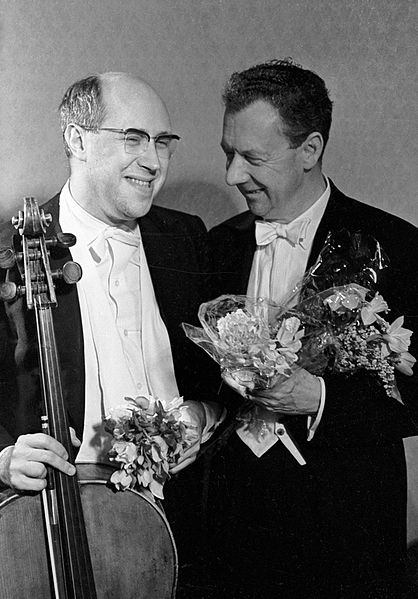 Rostropóvich y Britten.