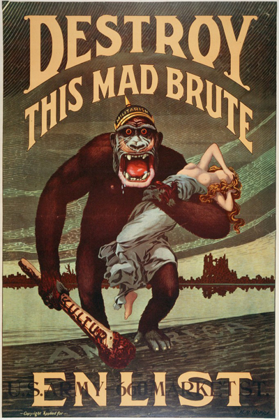 U.S.A.: cartel de alistamiento, por H. R. Hopps, 1917-1918