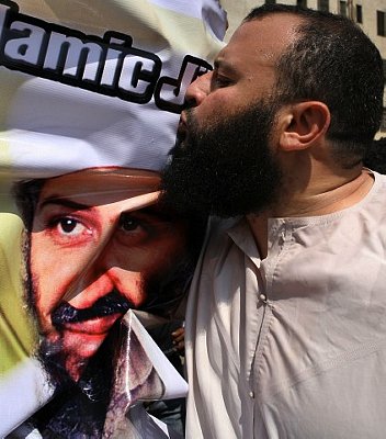 Manifestante salafista