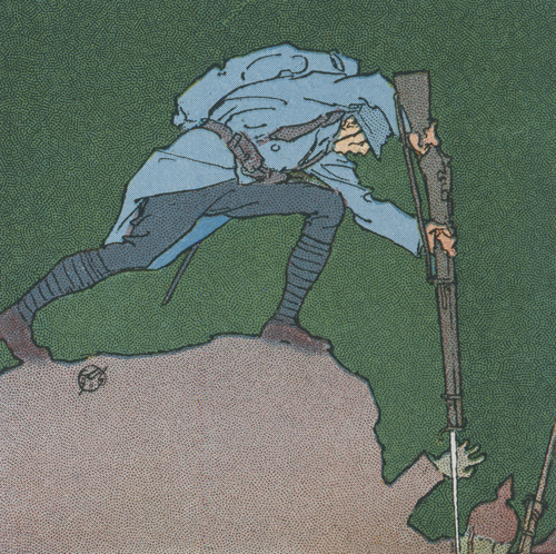 El asalto. Ilustración de Vojtech Preissig