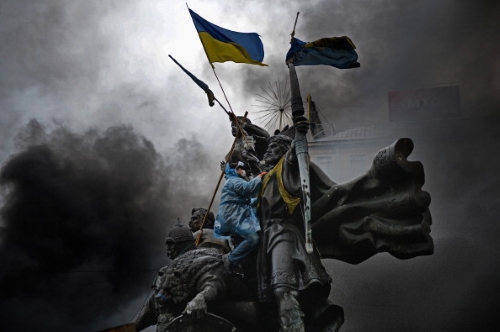 Manifestación contra el gobierno, Kiev, 20 de febrero de 2014