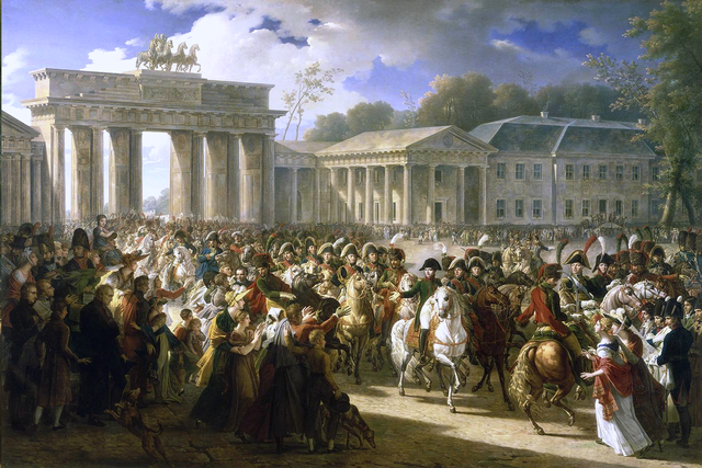Napoleón en Berlín. Charles Meynier, 1810.