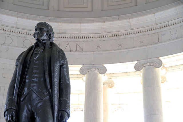 Monumento en memoria de Thomas Jefferson.