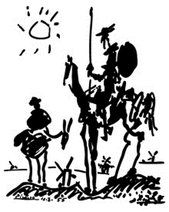 Don Quijote, por Picasso, 1955