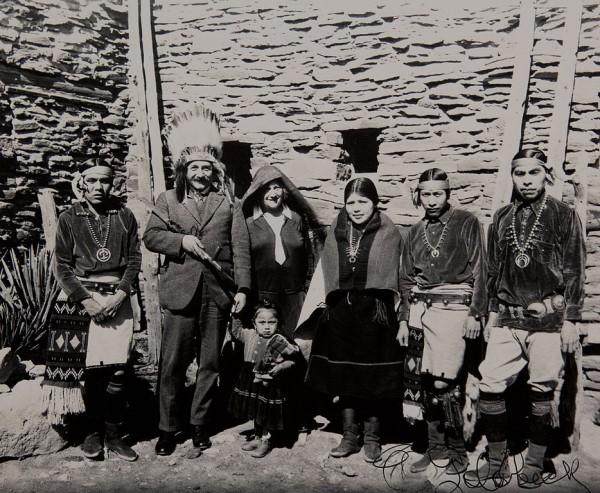 En el Gran Cañón, 1922.