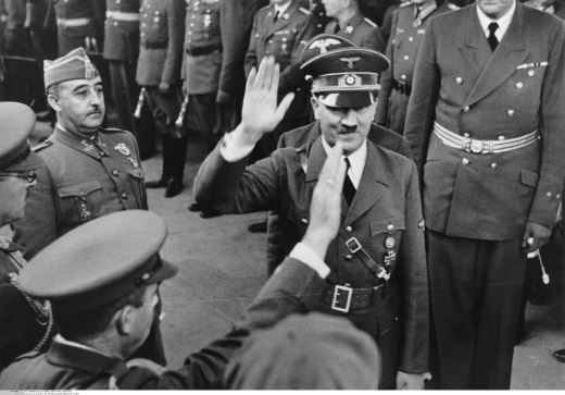 Franco y Hitler en Hendaya