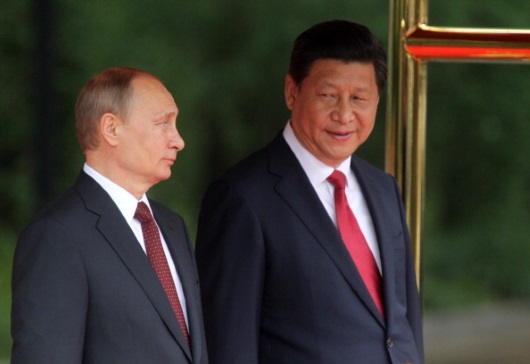 Vladimir Putin y Xi Jinping, en 2014