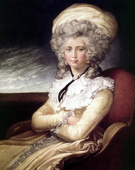 Maria Cosway, autorretrato, 1787. 