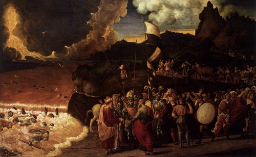 El paso del mar Rojo (1633-34), de Nicolas Poussin 