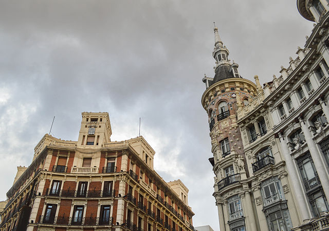 Vista de la plaza de Canalejas, Madrid.