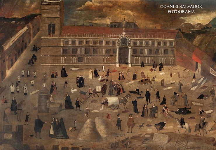 Anónmo. La peste de 1649 en Sevilla. Hospital del Pozo Santo. 