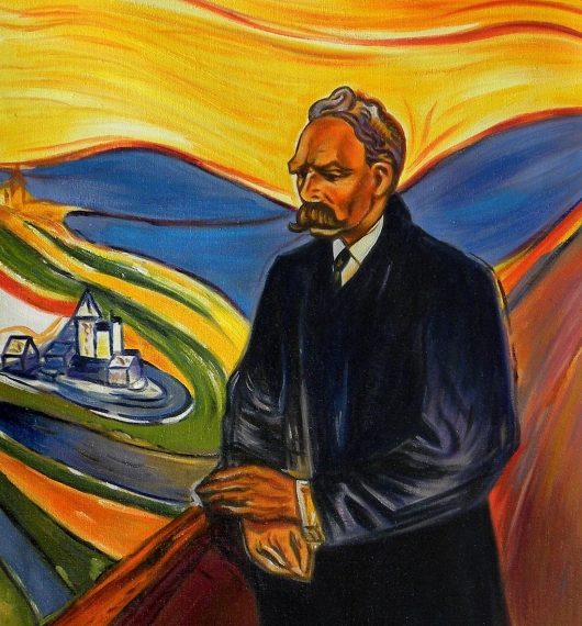 Retrato de Friedrich Nietzsche por E. Munch