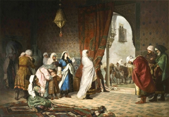 Salida de la familia de Boabdil de la Alhambra, de Manuel Gomez Moreno, 1880