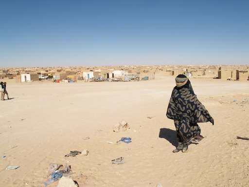 Refugiada saharaui en el campo de Smara.