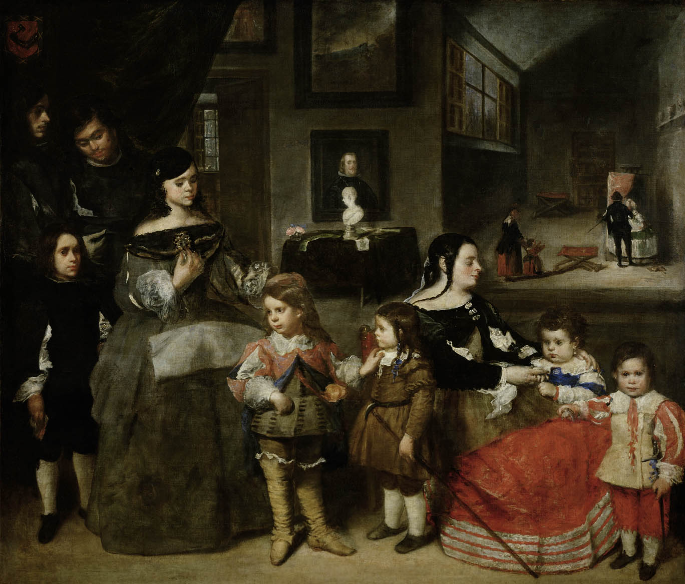 La familia del pintor, Juan Bautista Martínez del Mazo, 1664 - 1665  Viena.