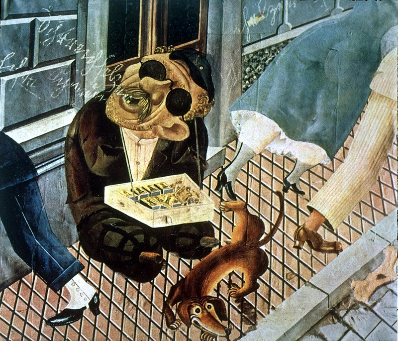 Otto Dix, 'Vendedor de fósforos' (1921)