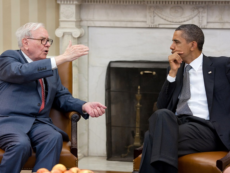 Waren Buffet y Barack Obama