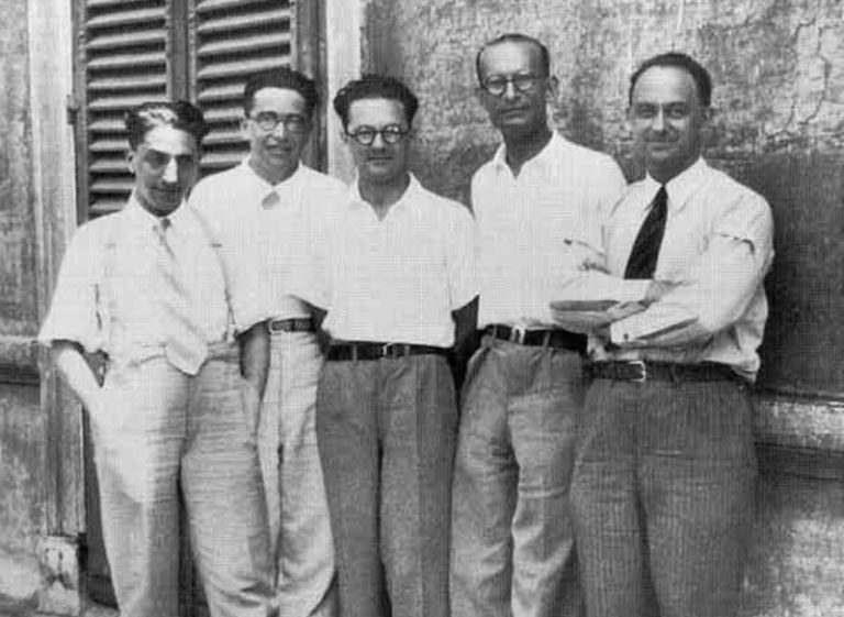 Parte del grupo de via Panisperna 1930. Imagen: Wikipedia.