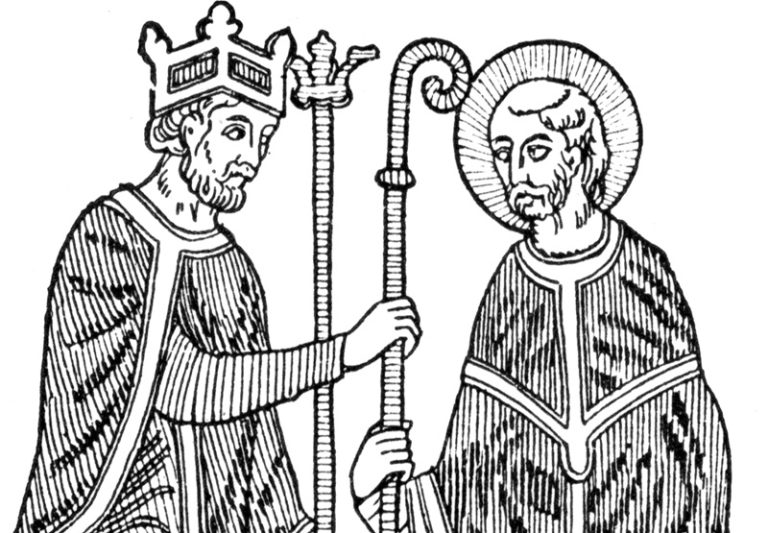 Rey medieval nombrando a un obispo, 1937. Imagen: WIkimedia