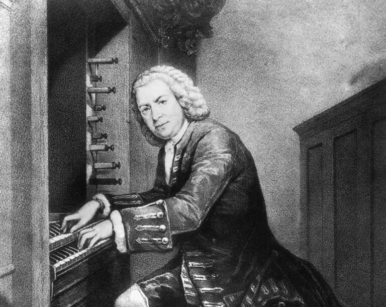 Retrato de Bach, ca. 1725. British Museum