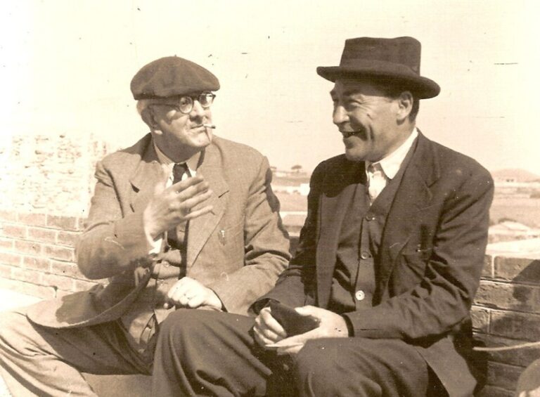 Manuel Brunet y Josep Pla. Wikimedia