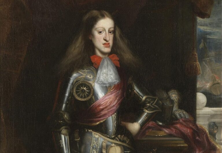 Carlos II, con armadura, por Juan Carreño de Miranda, 1681. Wikimedia