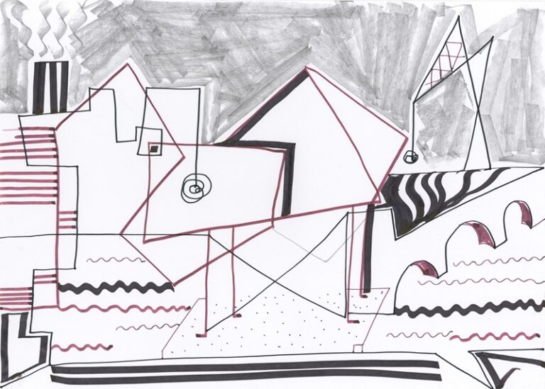 «La tolva de Puertochico». Dibujo incluido en Manual de arenas