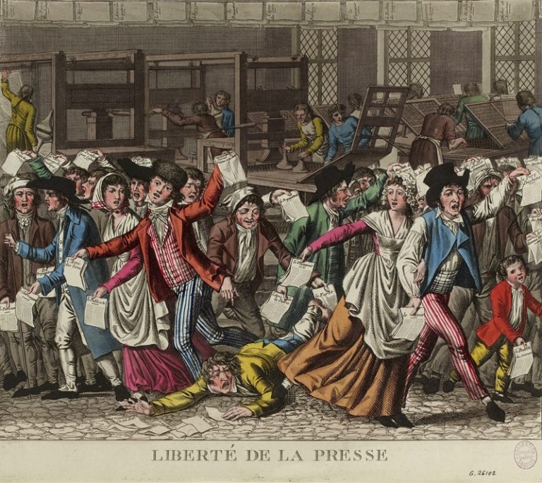 Liberté de la Presse. Anónimo, ca. 1797. Musée Carnavalet