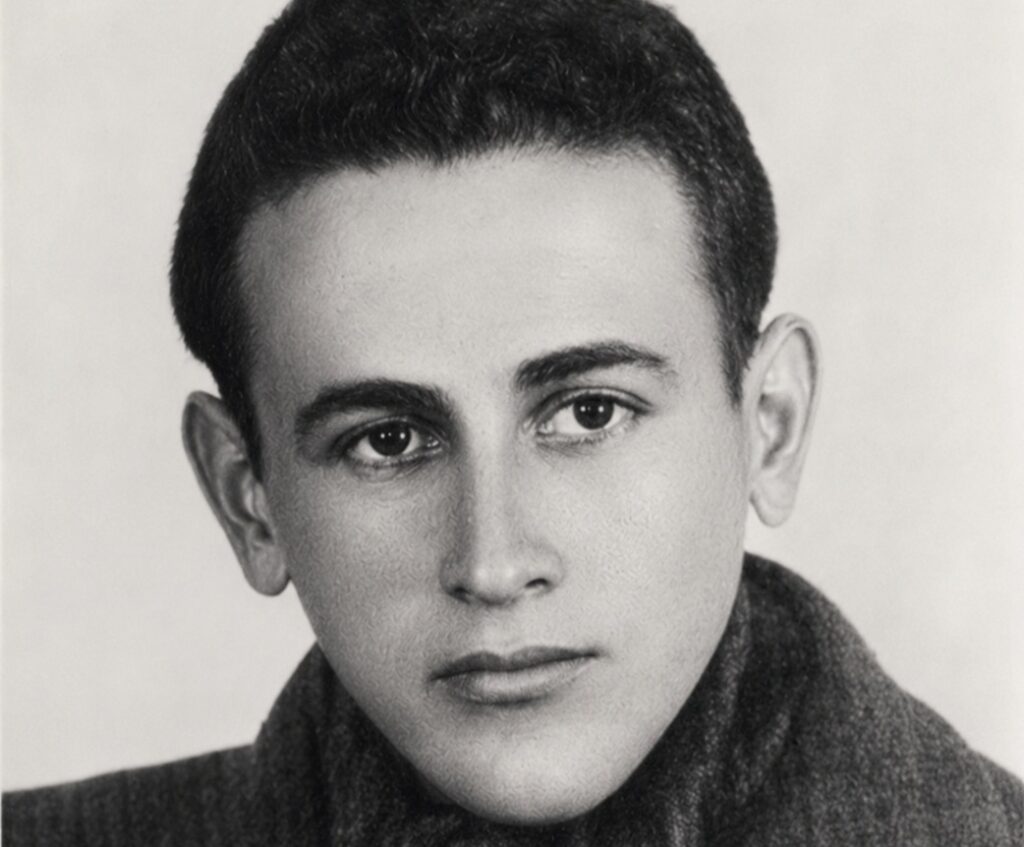 Paul Celan, poeta judío de lengua alemana nacido en Rumanía y superviviente del Holocausto, Czernowitz, 1941