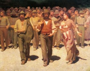 El cuarto estado, de Giuseppe Pellizza da Volpedo, 1901. Museo del Novecento