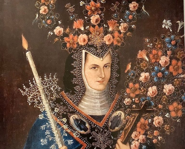 Sor María Juana del Señor San Rafael. Retrato de monja coronada. Instituto Nacional de Antropología e Historia, INAH
